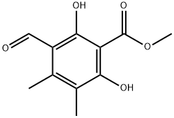 Isophthalaldehydic acid, 2,6-dihydroxy-4,5-dimethyl-, methyl ester (5CI) Structure