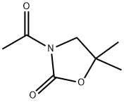 2-Oxazolidinone, 3-acetyl-5,5-dimethyl- (5CI) 구조식 이미지