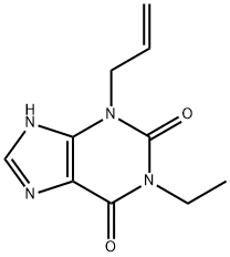 Xanthine, 3-allyl-1-ethyl- (5CI) 구조식 이미지