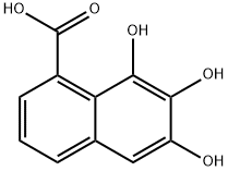 1-Naphthoic acid, 6,7,8-trihydroxy- (5CI) 구조식 이미지