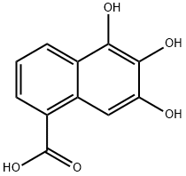 1-Naphthoic acid, 5,6,7-trihydroxy- (5CI) 구조식 이미지