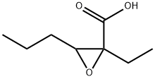Hexanoic acid, 2,3-epoxy-2-ethyl- (6CI) 구조식 이미지
