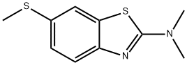 Benzothiazole, 2-dimethylamino-6-(methylthio)- (5CI) 구조식 이미지
