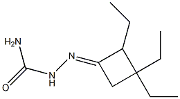 Cyclobutanone, 2,3,3-triethyl-, semicarbazone (4CI) Structure