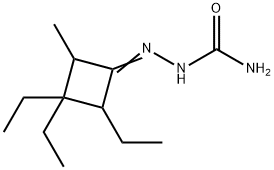 Cyclobutanone, 2,3,3-triethyl-4-methyl-, semicarbazone (4CI) 구조식 이미지