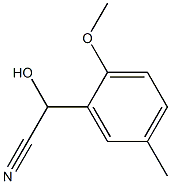 Mandelonitrile, 2-methoxy-5-methyl- (5CI) Structure