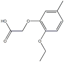 아세트산,(6-에톡시-m-톨릴옥시)-(5CI) 구조식 이미지