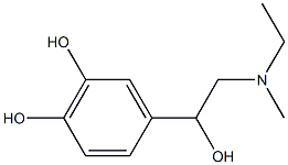 Adrenaline, N-ethyl- (5CI) Structure
