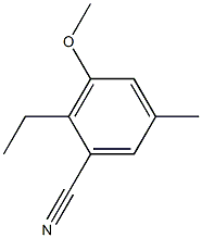 m-Anisonitrile, 2-ethyl-5-methyl- (5CI) Structure