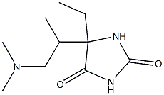 Hydantoin, 5-(2-dimethylamino-1-methylethyl)-5-ethyl- (5CI) 구조식 이미지