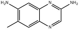Quinoxaline, 2,7-diamino-6-methyl- (5CI) Structure
