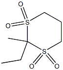 m-디티안,2-에틸-2-메틸-,1,1,3,3-테트라옥사이드(5CI) 구조식 이미지