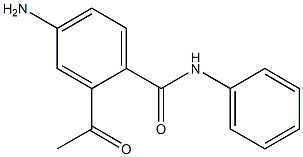 Benzanilide, 2-acetyl-4-amino- (4CI) Structure