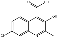 Cinchoninic acid, 7-chloro-3-hydroxy-2-methyl- (5CI) Structure