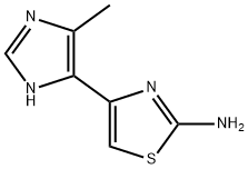 Thiazole,  2-amino-4-(4-methyl-5-imidazolyl)-  (4CI) 구조식 이미지