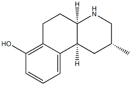 Benzo[f]quinolin-7-ol, 1,2,3,4,4a,5,6,10b-octahydro-2-methyl-, (2alpha,4aalpha,10bba)- (9CI) Structure