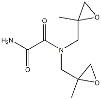 옥사미드,N,N-비스(2,3-에폭시-2-메틸프로필)-(5CI) 구조식 이미지
