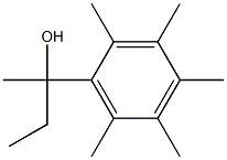 벤질알코올,알파-에틸-알파,2,3,4,5,6-헥사메틸-(4CI) 구조식 이미지