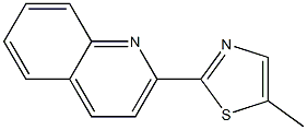 퀴놀린,2-(5-메틸-2-티아졸릴)-(4CI) 구조식 이미지