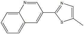 Quinoline, 3-(5-methyl-2-thiazolyl)- (4CI) Structure