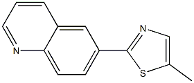 퀴놀린,6-(5-메틸-2-티아졸릴)-(4CI) 구조식 이미지