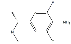 Benzenemethanamine, 4-amino-3,5-difluoro-N,N,-alpha--trimethyl-, (-alpha-R)- (9CI) Structure