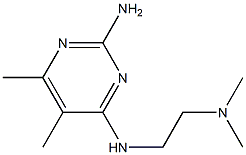 Pyrimidine, 2-amino-4-(2-dimethylaminoethylamino)-5,6-dimethyl- (4CI) 구조식 이미지