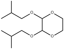 p-디옥산,2,3-디이소부톡시-(4CI) 구조식 이미지