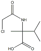 부티르산,2-(2-클로로아세트아미도)-2,3-디메틸-(5CI) 구조식 이미지