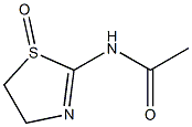 티아졸린,2-아세트아미도-,1-옥사이드(4CI) 구조식 이미지