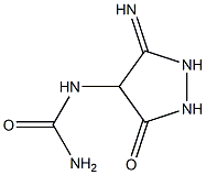 3-피라졸리돈,5-이미노-4-우레이도-(4CI) 구조식 이미지