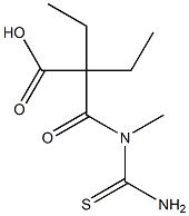 말로남산,-알파-,-알파-디에틸-N-(메틸티오카바밀)-(4CI) 구조식 이미지