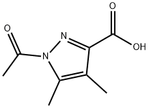 3-Pyrazolecarboxylic  acid,  1-acetyl-4,5-dimethyl-  (3CI) Structure