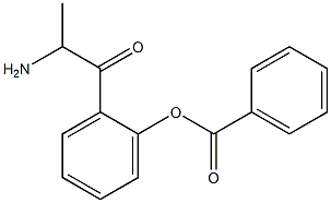 Propiophenone,  -alpha--amino-o-hydroxy-,  benzoate  (3CI) Structure