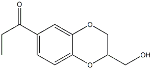 1-Propanone,  1-[2-(hydroxymethyl)-1,4-benzodioxan-6-yl]-  (3CI) 구조식 이미지