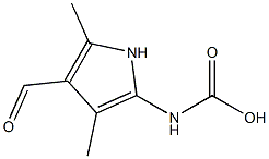 2-피롤카르밤산,4-포르밀-3,5-디메틸-(3CI) 구조식 이미지