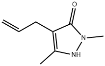 3-Pyrazolin-5-one,  4-allyl-1,3-dimethyl-  (5CI) Structure