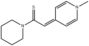 피리딘,1,4-디히드로-1-메틸-4-[(피페리디노티오카르보닐)메틸렌]-(5CI) 구조식 이미지