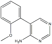 Pyrimidine, 4-amino-5-[o-methoxyphenyl]- (5CI) Structure