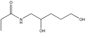 Propionamide,  N-(2,5-dihydroxypentyl)-  (5CI) Structure