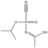 Acetimidic  acid,  N-(cyanoisopropoxyphosphinyl)-  (6CI) Structure