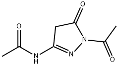 2-Pyrazolin-5-one,  3-acetamido-1-acetyl-  (5CI) Structure