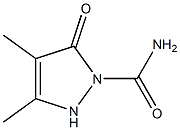 3-Pyrazoline-1-carboxamide,  3,4-dimethyl-5-oxo-  (5CI) 구조식 이미지