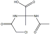Propionic  acid,  2-acetamido-2-(2-chloroacetamido)-  (5CI) Structure