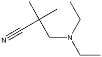 Propionitrile,  3-diethylamino-2,2-dimethyl-  (5CI) Structure