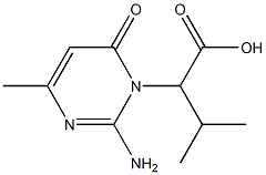 1(6H)-피리미딘아세트산,2-아미노-알파-이소프로필-4-메틸-6-옥소-(5CI) 구조식 이미지