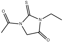 Hydantoin,  1-acetyl-3-ethyl-2-thio-  (5CI) Structure