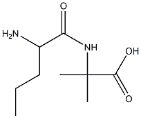 이소부티르산,-알파–(-알파-아미노발레릴아미노)-(3CI) 구조식 이미지