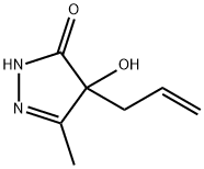 2-Pyrazolin-5-one,  4-allyl-4-hydroxy-3-methyl-  (5CI) Structure