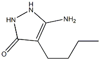 3-Pyrazolin-5-one,  3-amino-4-butyl-  (5CI) Structure